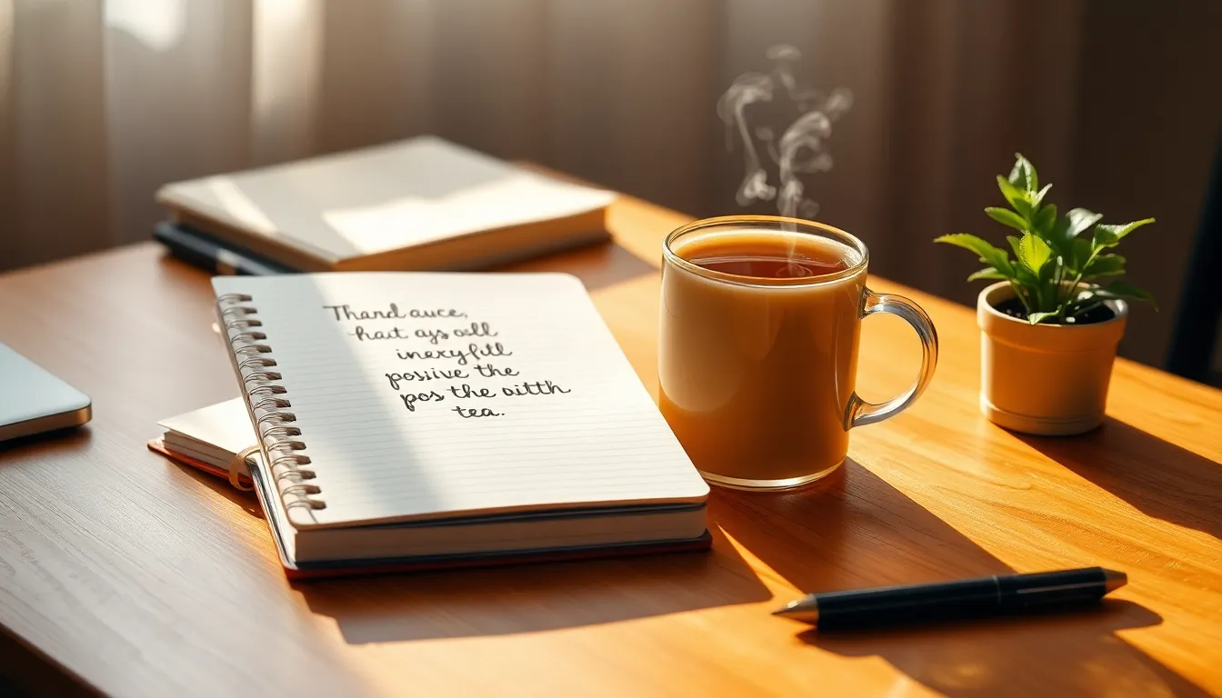 번아웃 예방을 위한 긍정 확언을 작성하는 사람의 모습