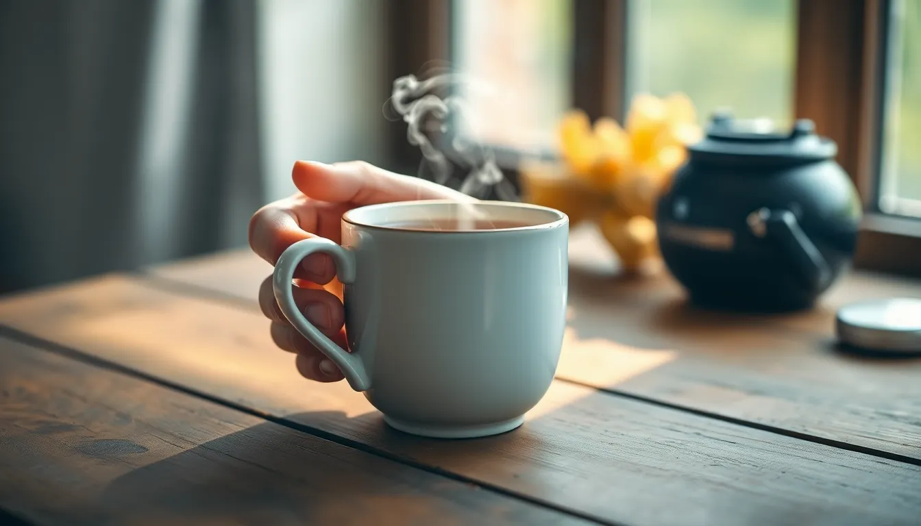 스트레스를 관리하며 여유를 찾는 직장인 이미지