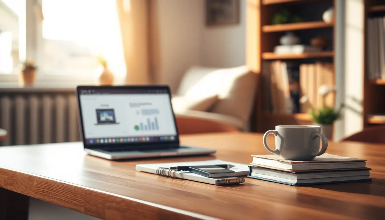 집중력을 높이는 데 도움이 되는 깔끔하게 정리된 업무 공간 이미지