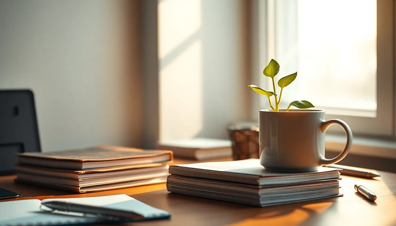 성장 습관, 복리처럼 쌓는 비결 2 자기계발을 위한 꾸준한 노력과 성장 그래프 이미지