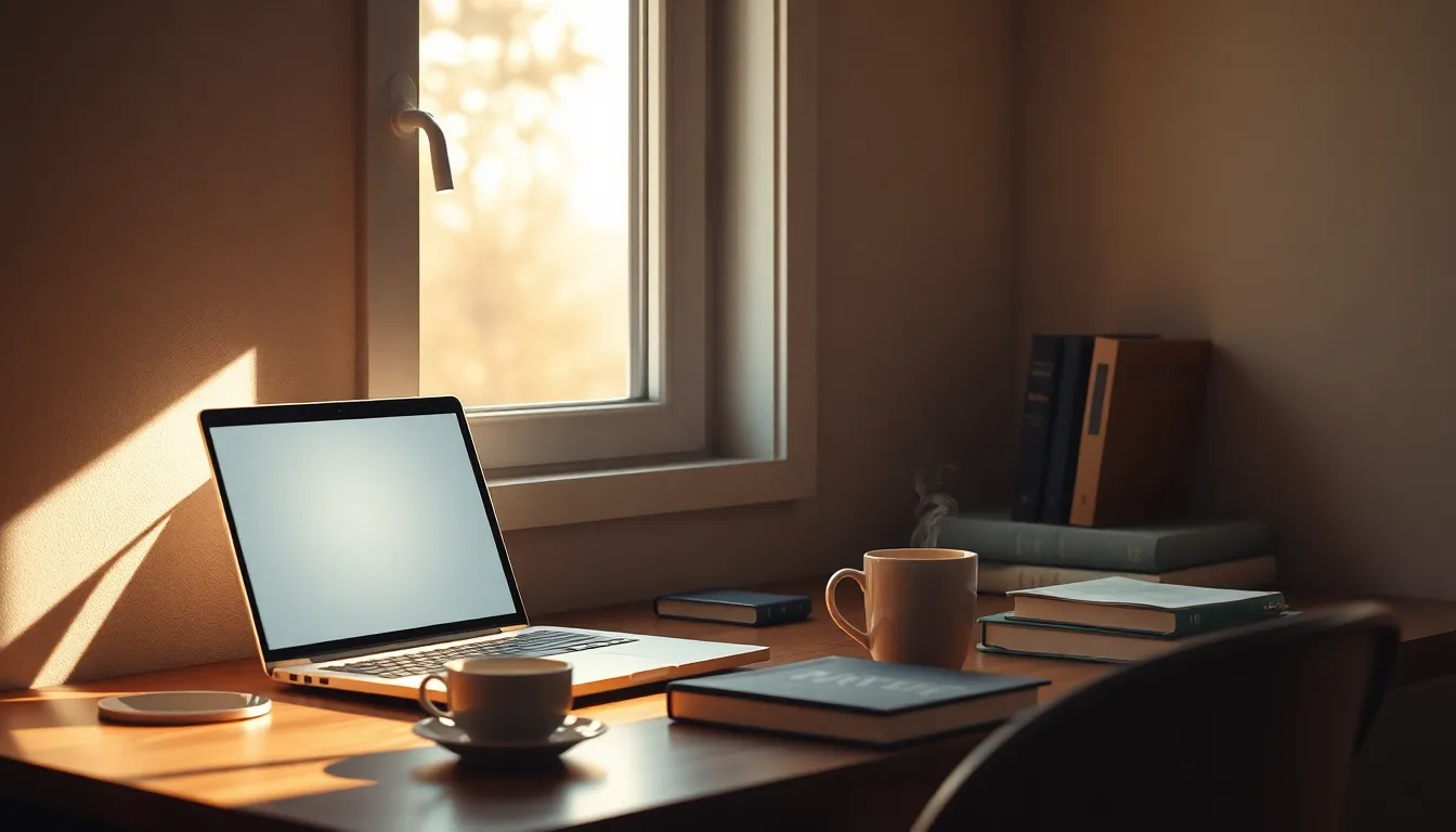 책상에서 플래너에 무언가를 쓰고 있는 모습