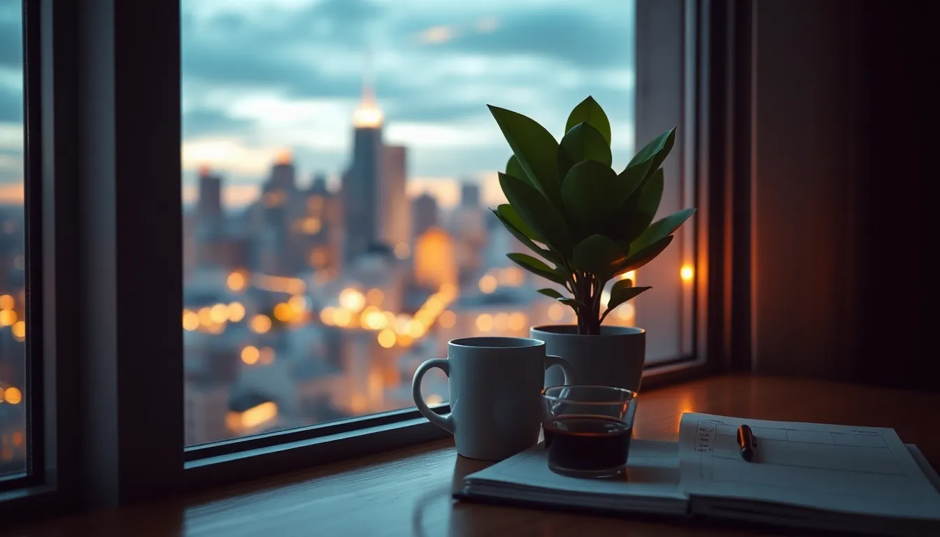 업무에 집중하는 직장인 이미지