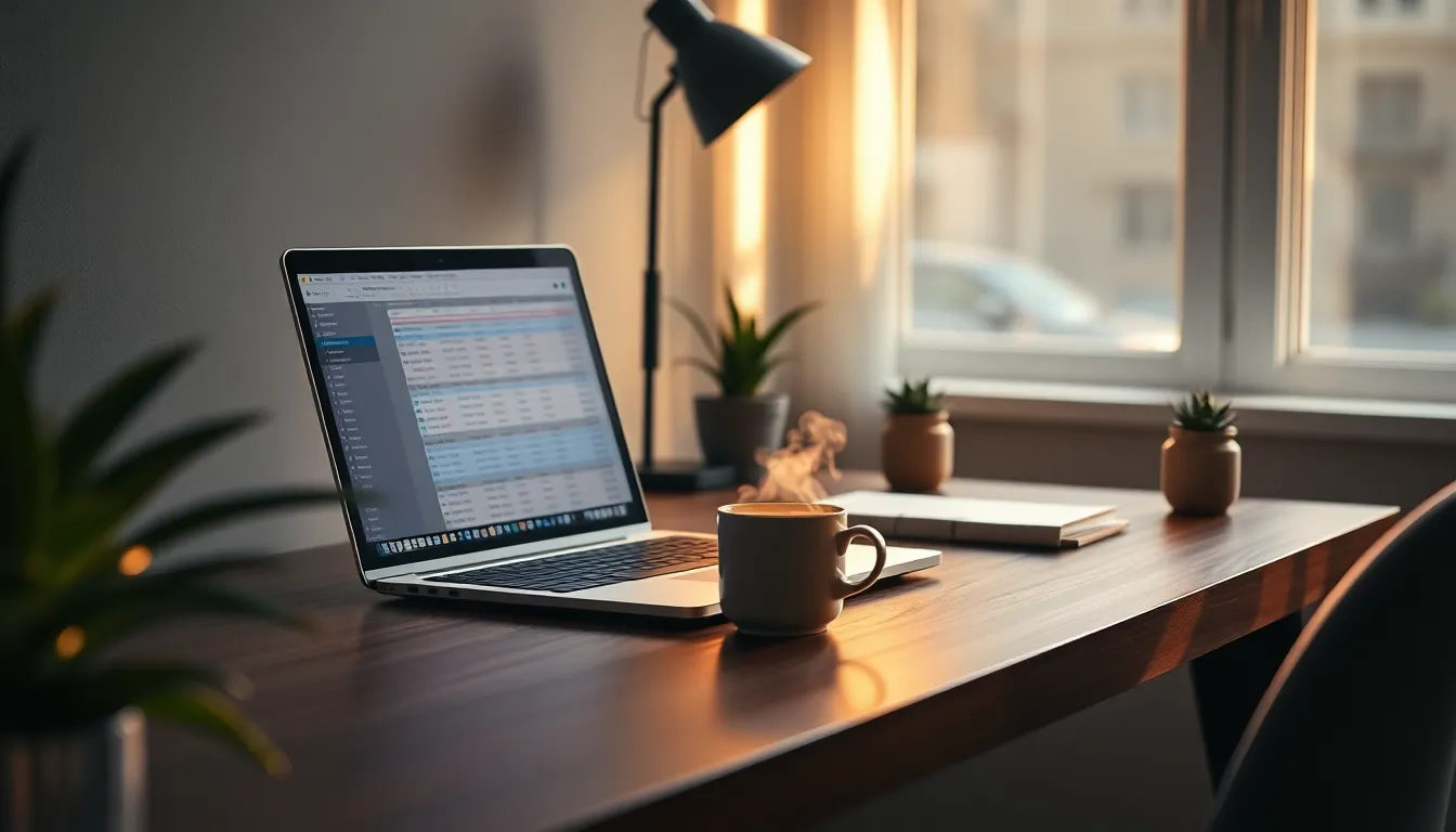 퇴근 후 딥 워크로 고소득 부업을 하는 직장인의 모습