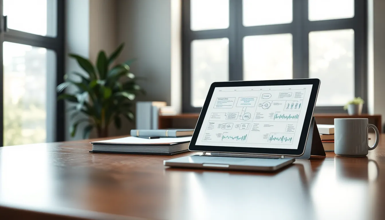 리더와 팀원 간의 소통을 상징하는 이미지