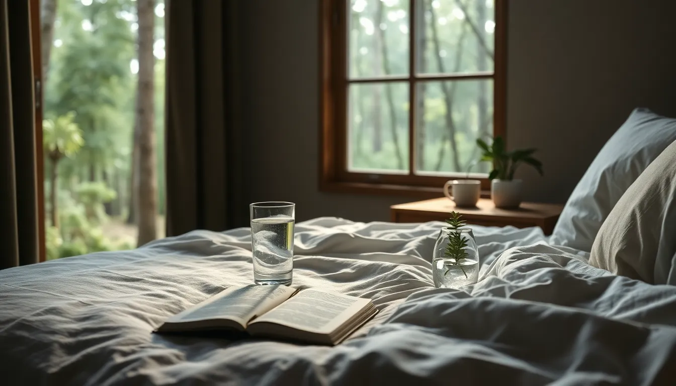 숲길을 걷는 사람의 뒷모습