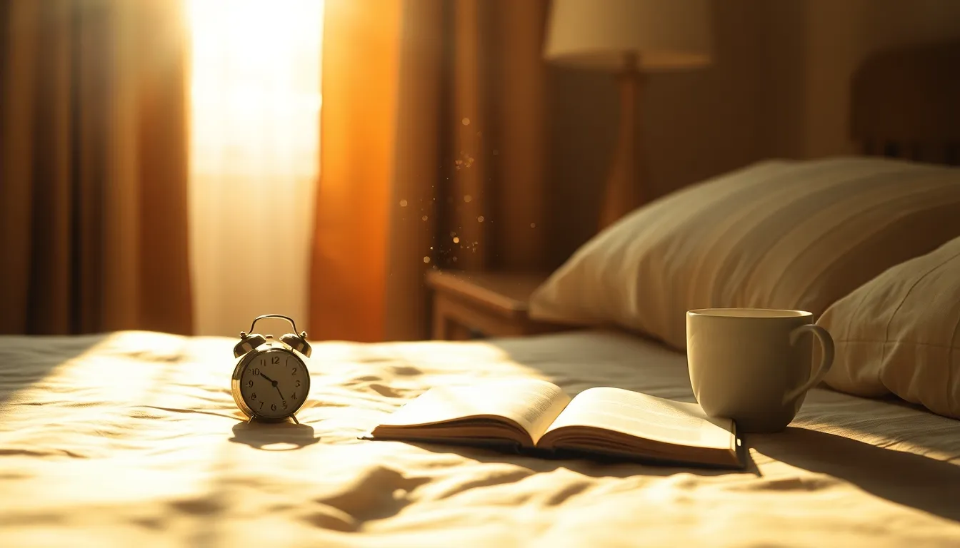 침대에서 스마트폰을 보는 사람의 이미지