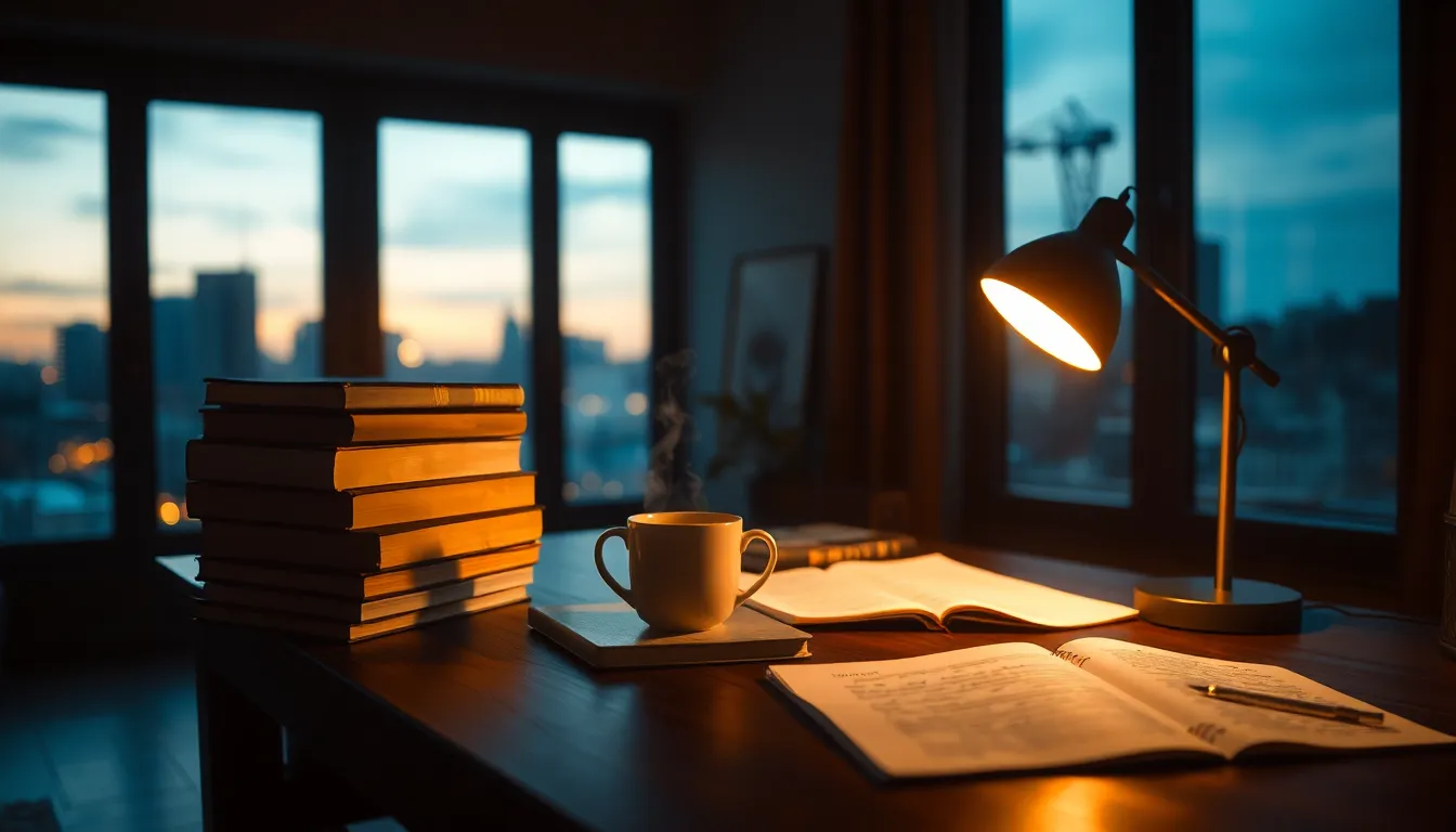 생각에 잠긴 30대 직장인이 노트에 글을 쓰는 모습