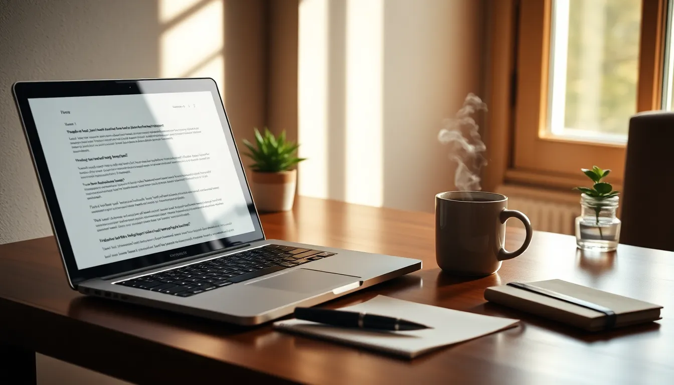 AI 자소서 작성 중 아이디어를 얻는 사람의 모습