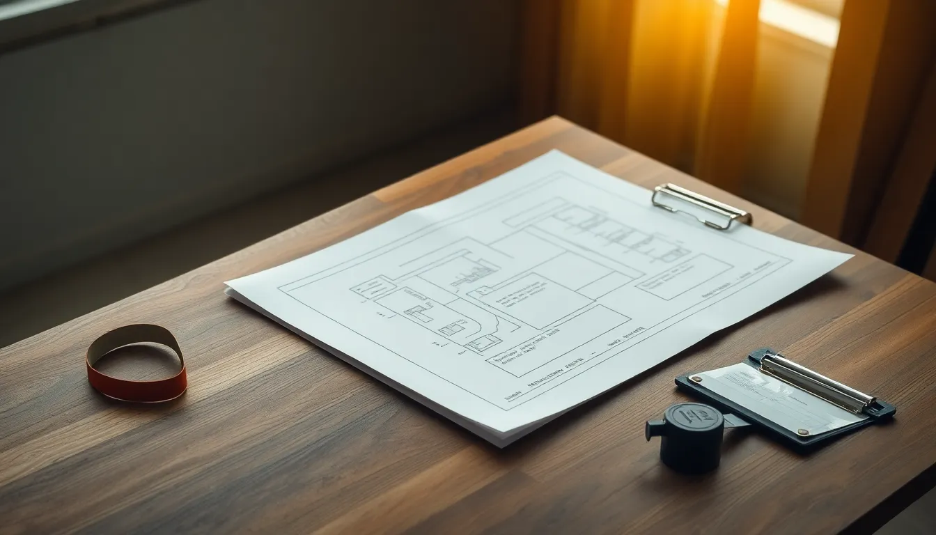 안전모를 쓴 사람들이 현장을 둘러보는 모습