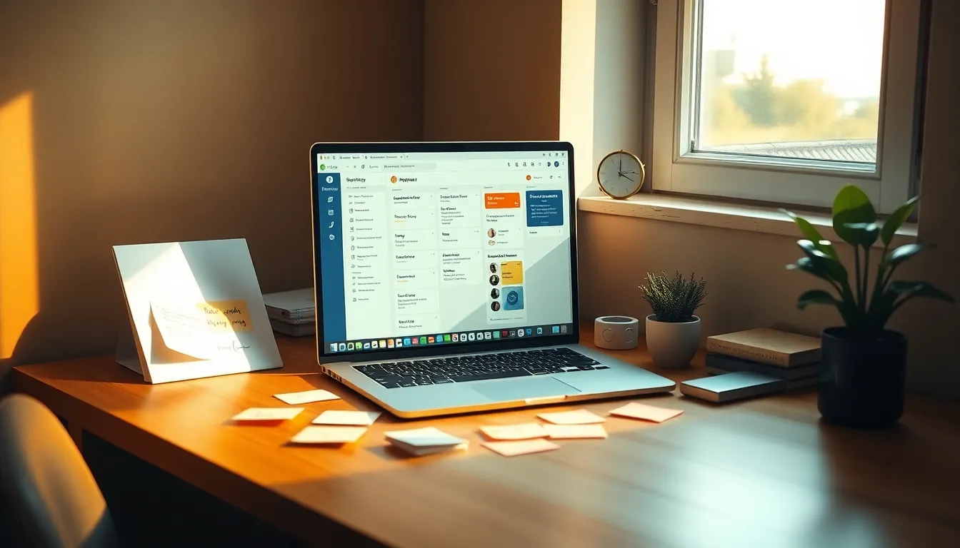 효율적인 시간 관리를 위한 스마트워크 도구 활용 모습