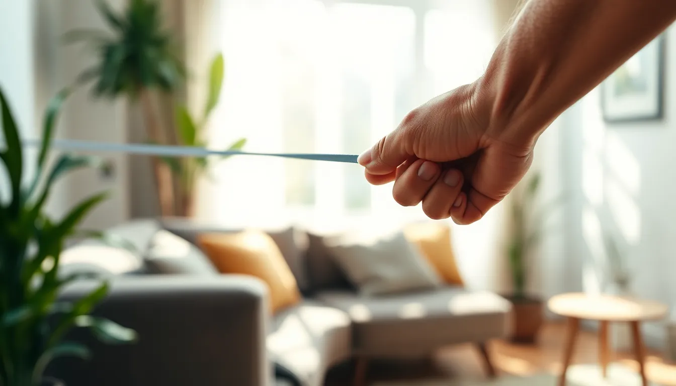 집에서 홈트레이닝을 하는 여성의 모습