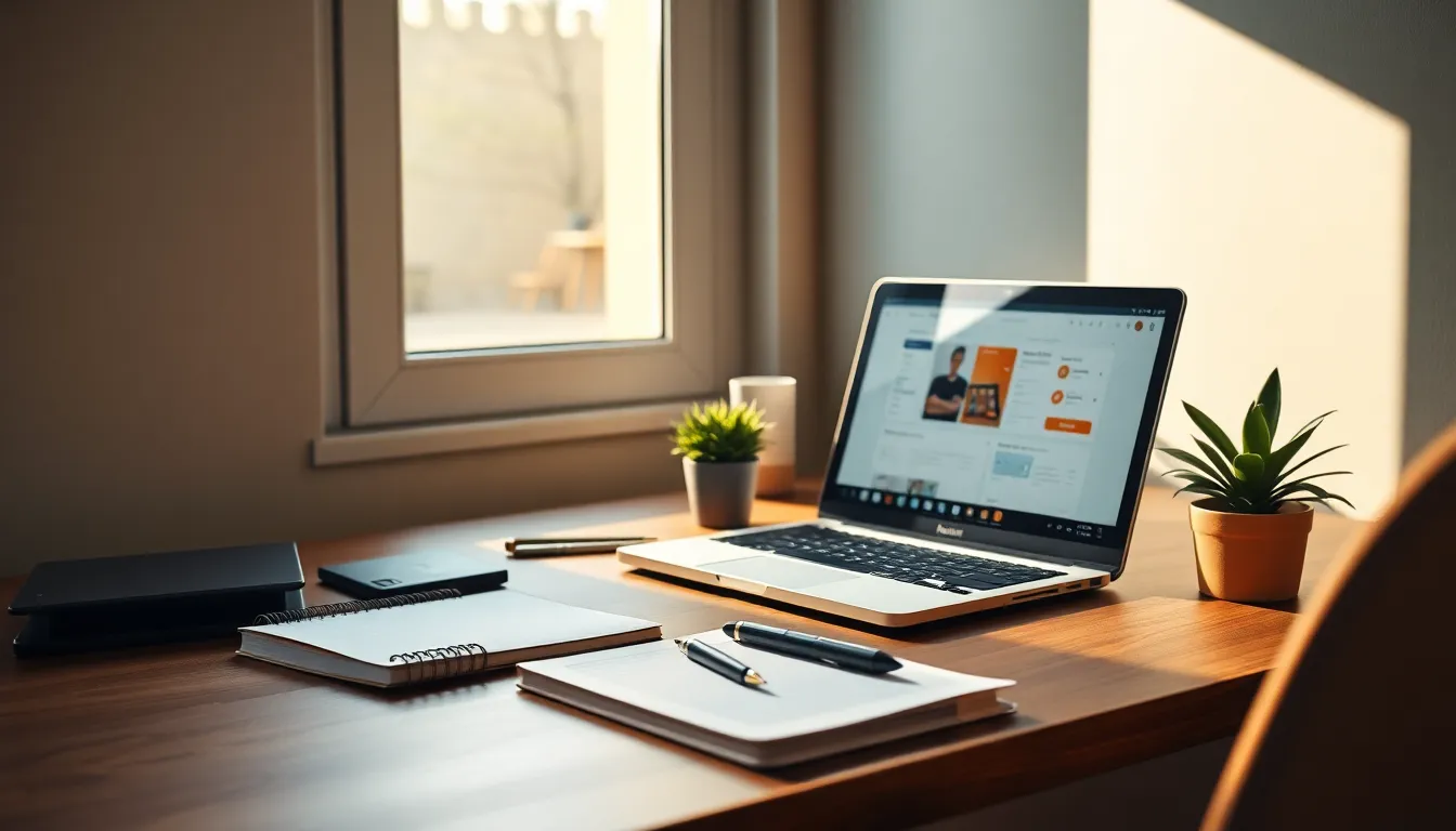 퇴근 후 생산적인 활동을 하는 여성