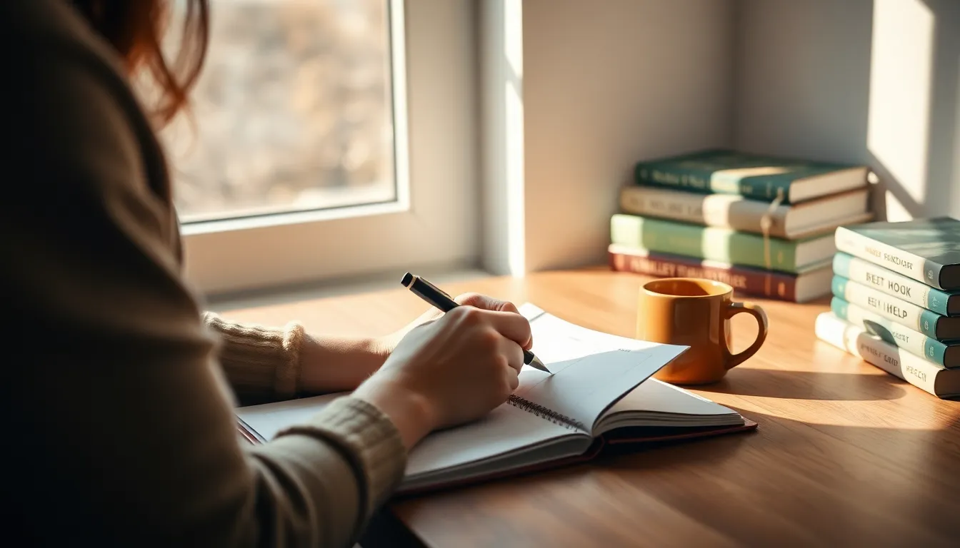 책상 위 노트북과 커피, 자기계발을 위한 준비