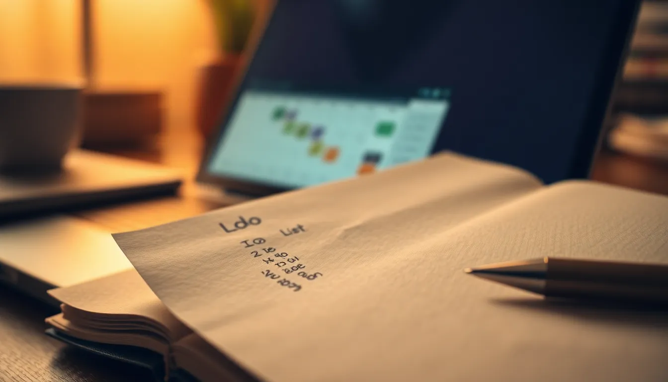 생산성 앱 사용 화면 예시