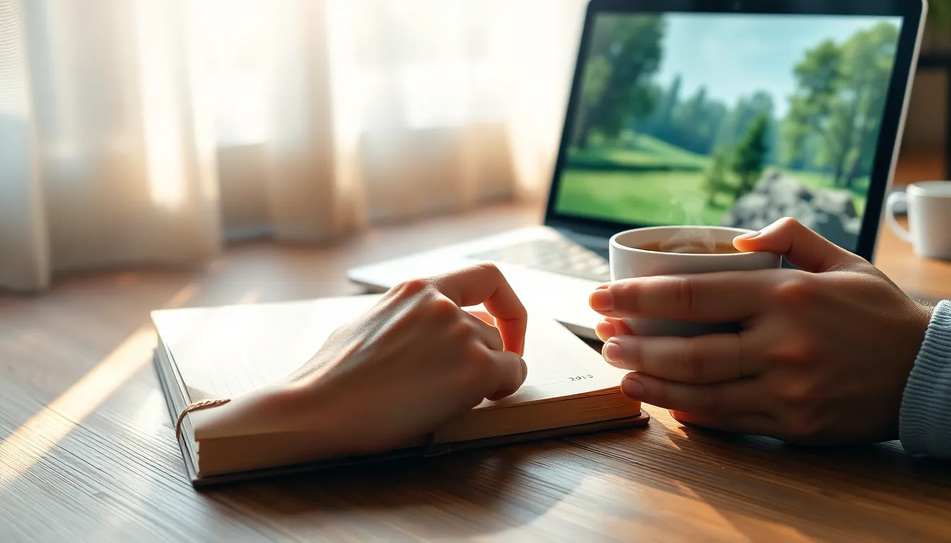 퇴근 후 여유로운 시간을 보내는 사람