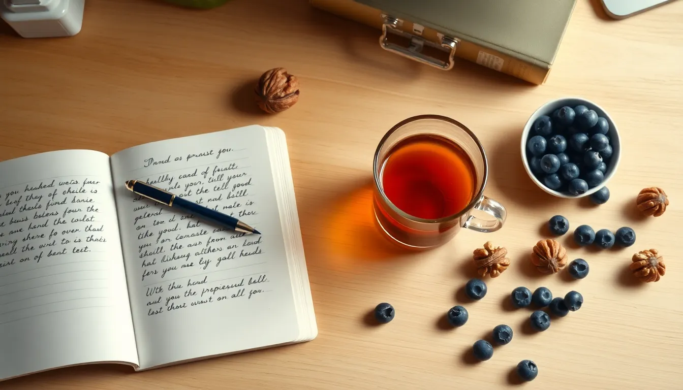 뇌 건강 영양제 섭취 모습